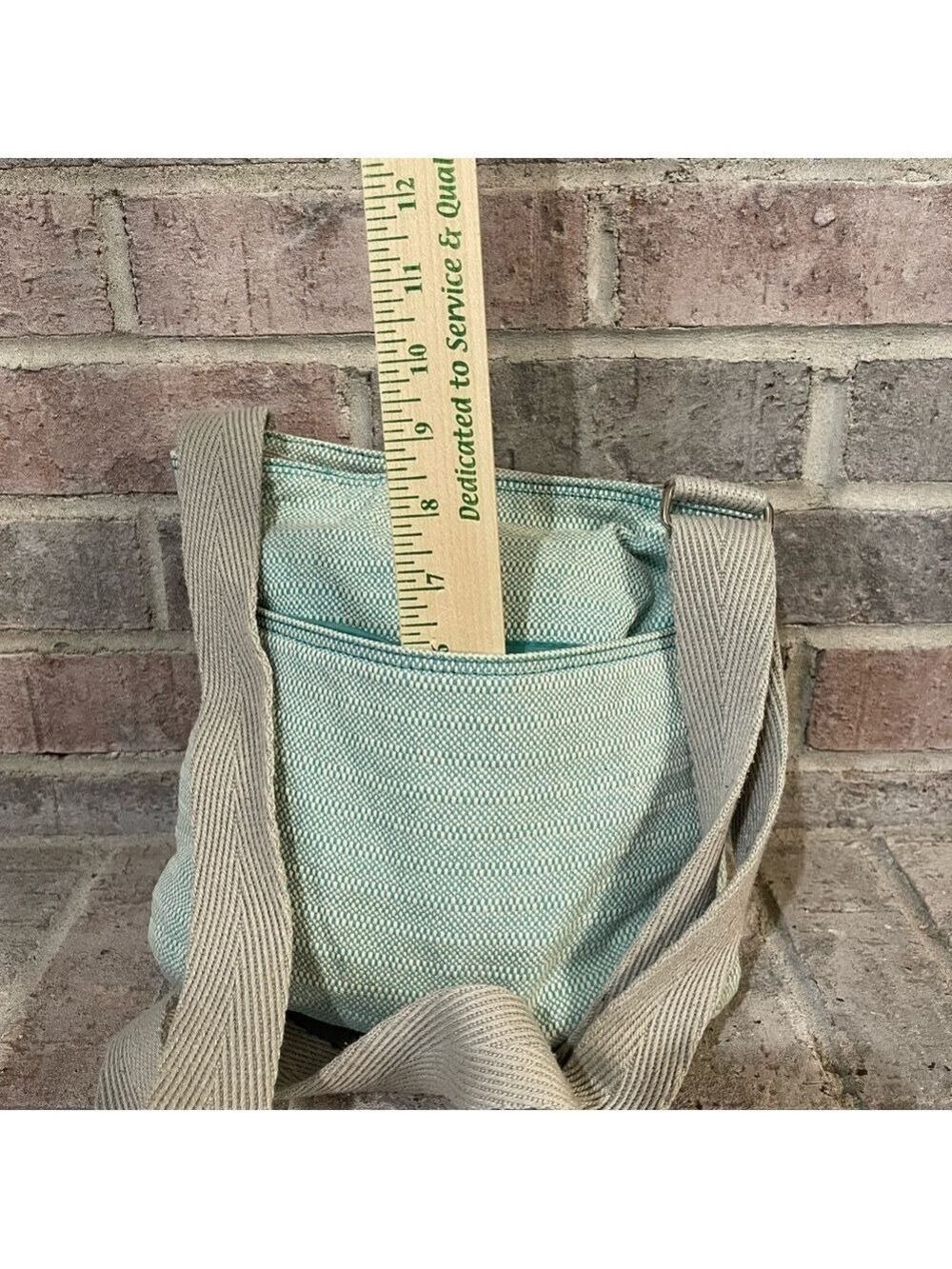 Chic Aqua Crossbody Bag with Initial B - Picture 3 of 8